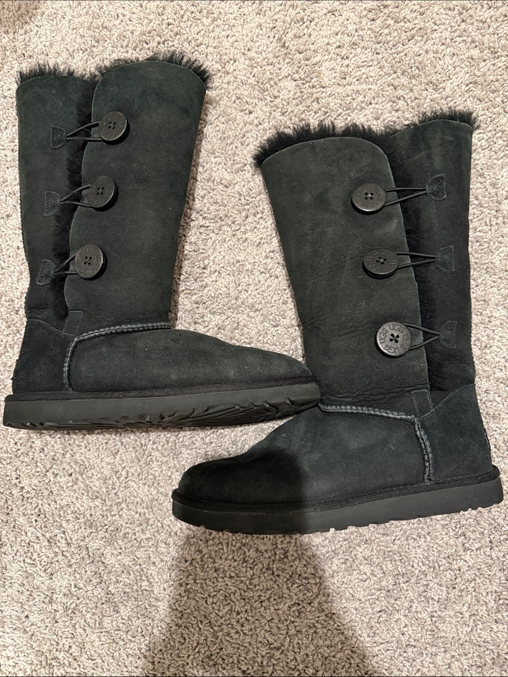 UGG Bailey Button Tall Black Boots